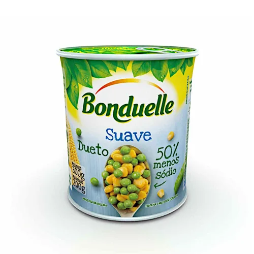 Ervilha E Milho Em Conserva Dueto Suave Bonduelle Lata 200g - BONDUELLE