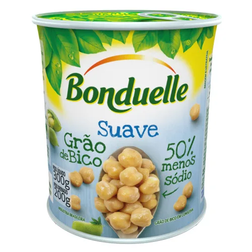 Grão De Bico Em Conserva Suave Bonduelle Lata 200g - BONDUELLE