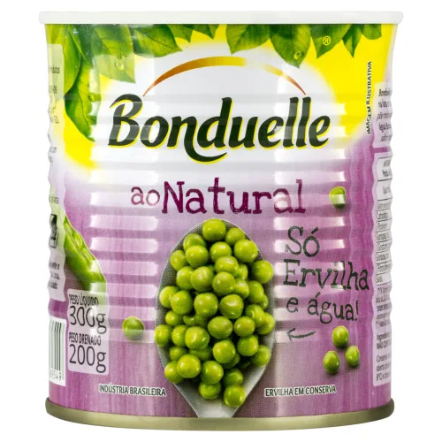 Ervilha Em Conserva Ao Natural Bonduelle Lata 200g - BONDUELLE