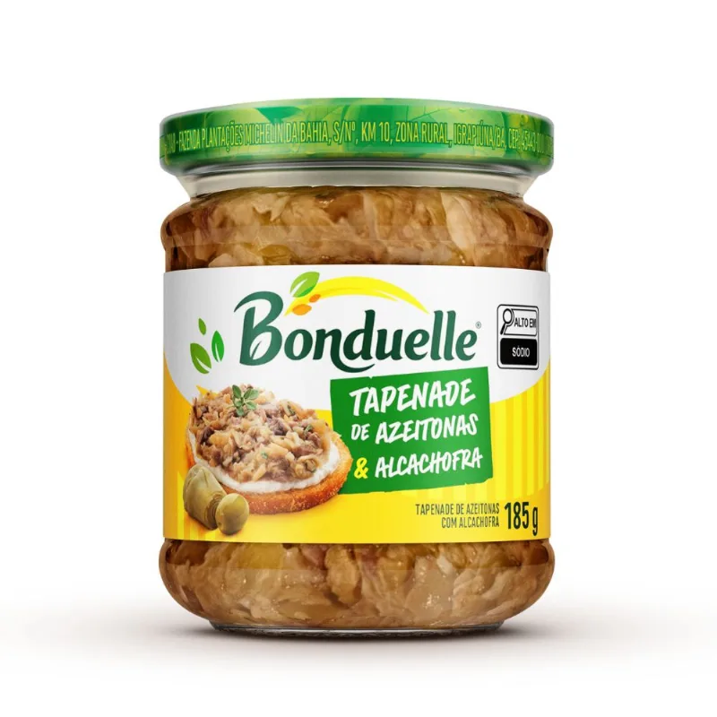 Tapenade de Azeitonas e Alcachofra Bonduelle 185g