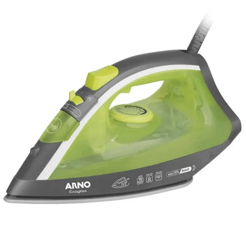 Ferro a Vapor Arno EcoGliss Verde/Cinza 220V