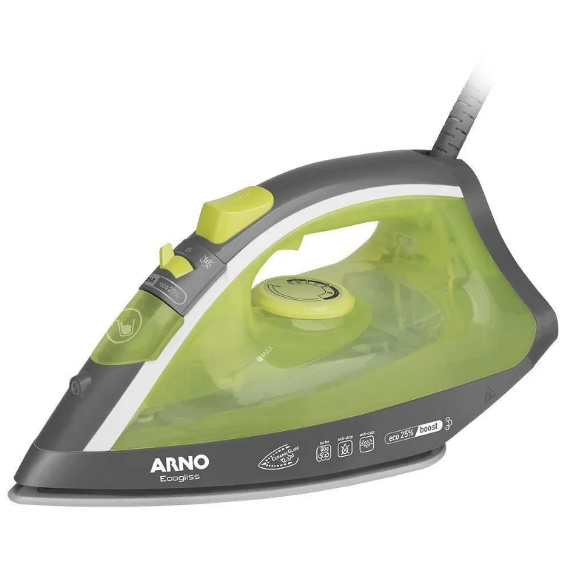 Ferro De Passar Arno Ecogliss Fec1 Verde Cinza 110V 110V