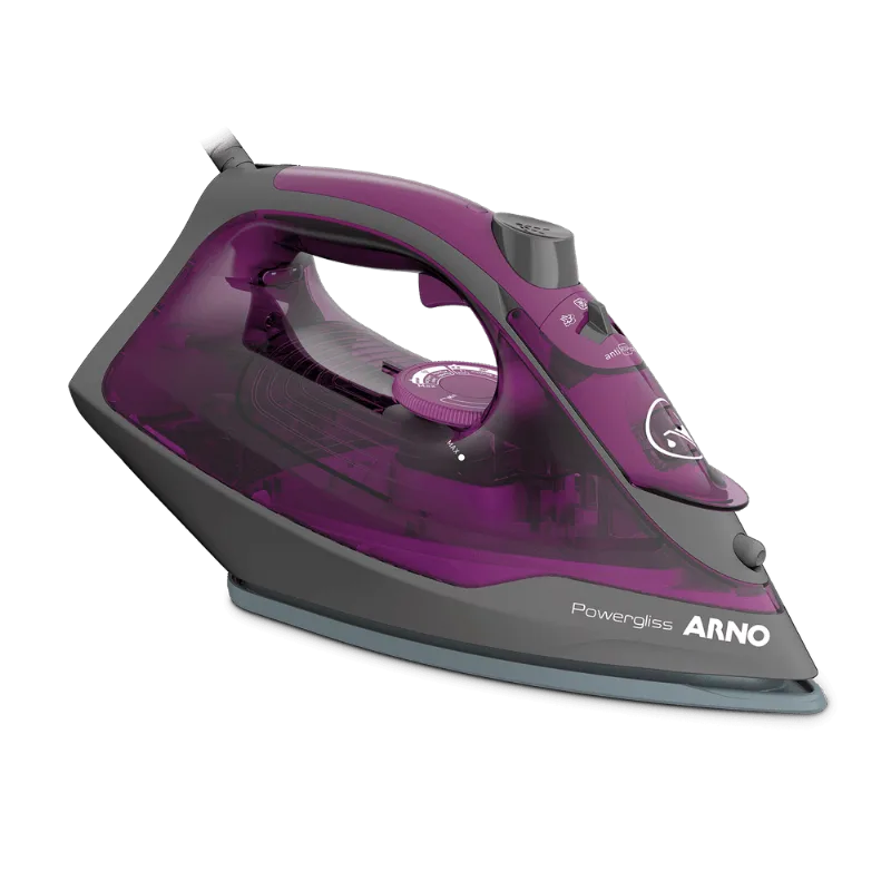 Ferro a Vapor Arno Powergliss Base XGlide FPO1 Roxo - 220v