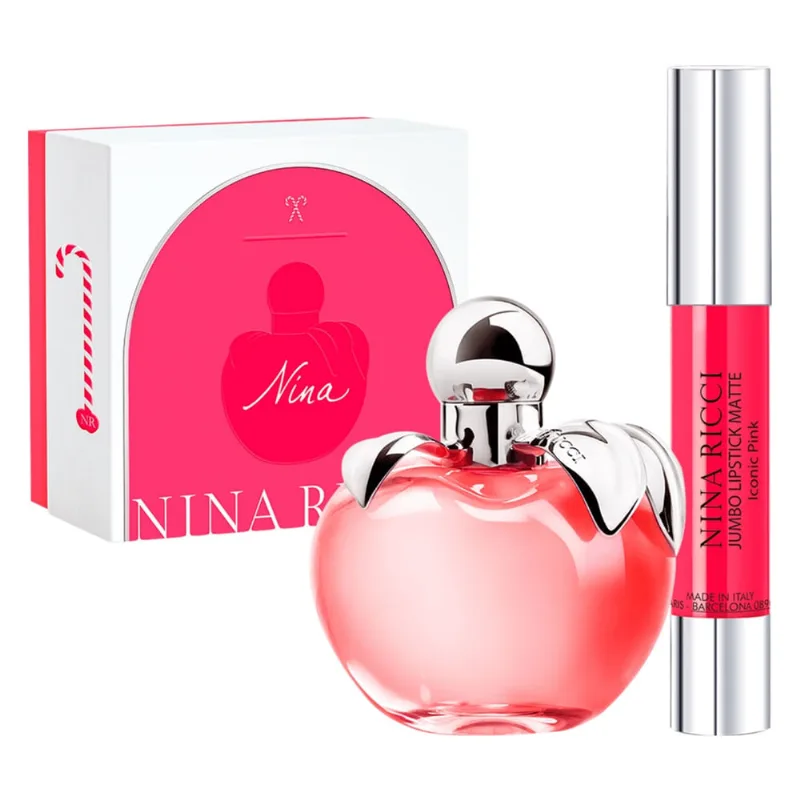 Kit Perfume Feminino Nina de Nina Eau de Toilette 50 mL e Batom Nina Ricci