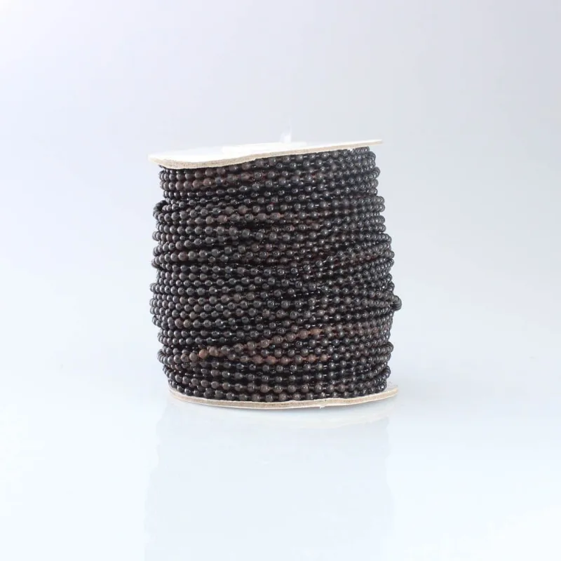Corrente Bolinha 3Mm Em Ferro Com 50 Metros 072 - Preto