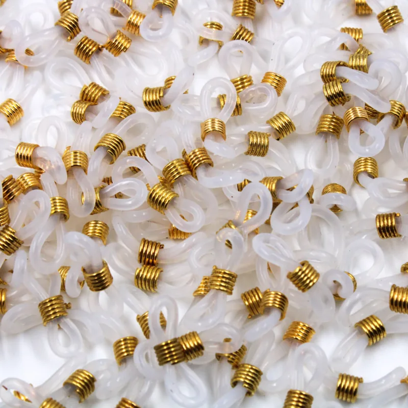 MOLA COM BORRACHA PARA OCULOS COM 500 PEÇAS 209F - Branco C/ Dourado 209F