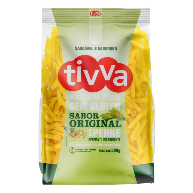 Macarrão Tivva Milho Original s/ Glúten Penne 500g - Tivva