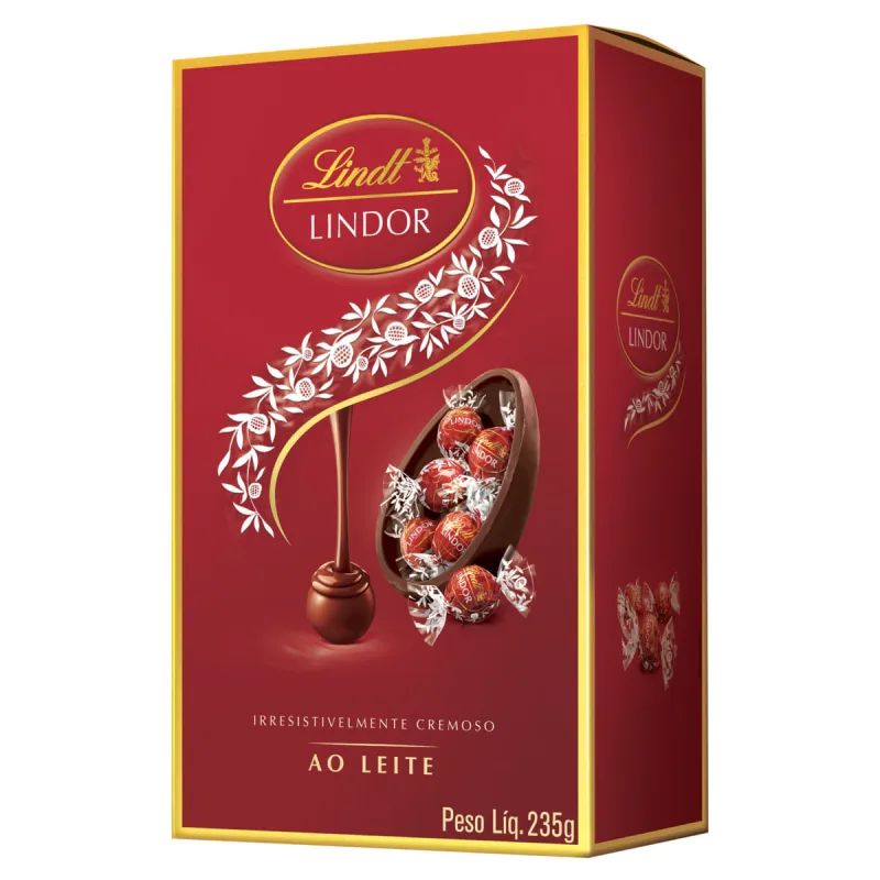 Ovo de Páscoa Lindt Lindor Chocolate Ao Leite 235g - LINDT