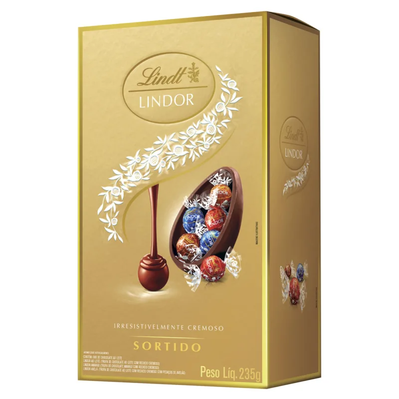 Ovo de Páscoa Lindt Lindor Sortido 235g - LINDT