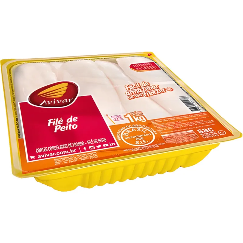 Filé de Peito de Frango Avivar Bandeja - Avivar