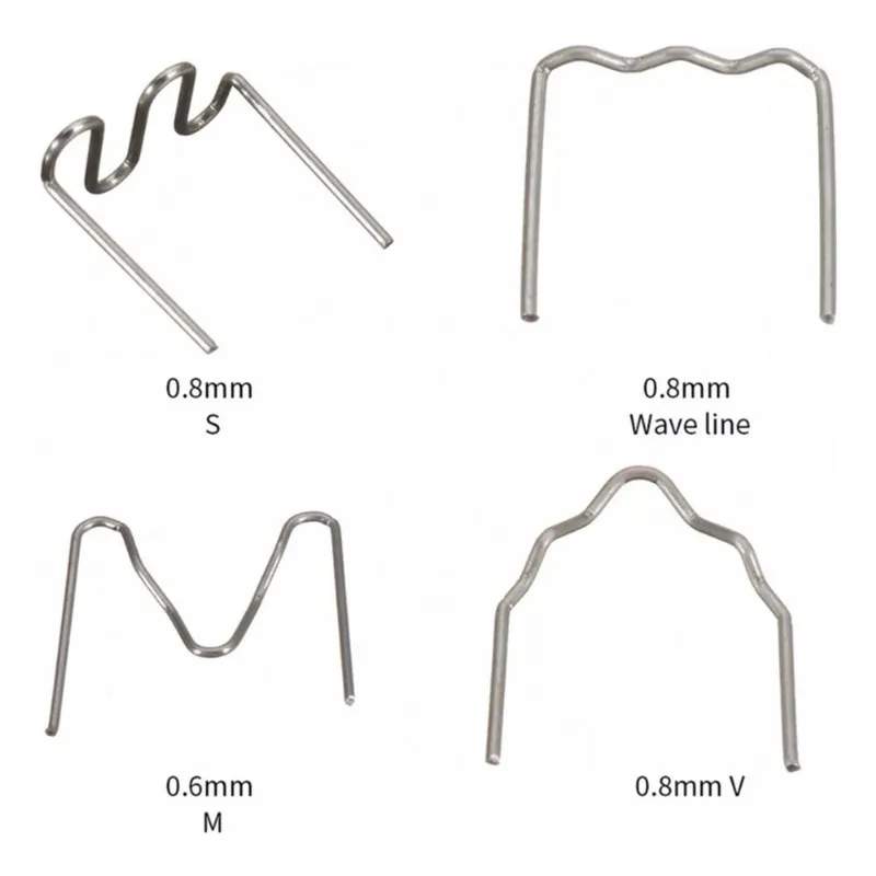 Plastic Welder Staples Warm Smooth Wave Stainless Steel