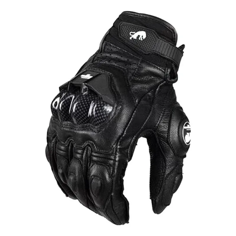 Luvas De Couro De Motociclismo Para Verão E Inverno