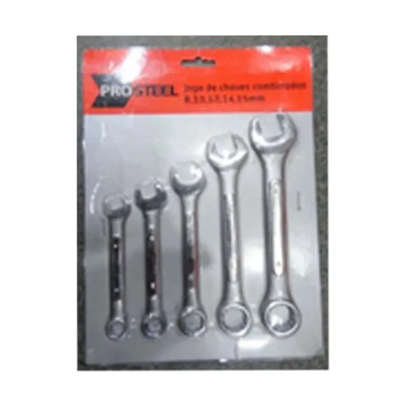 Chave Combinada Semi Polida de Aço Carbono Prosteel Chave combinada semi polida prata Prosteel