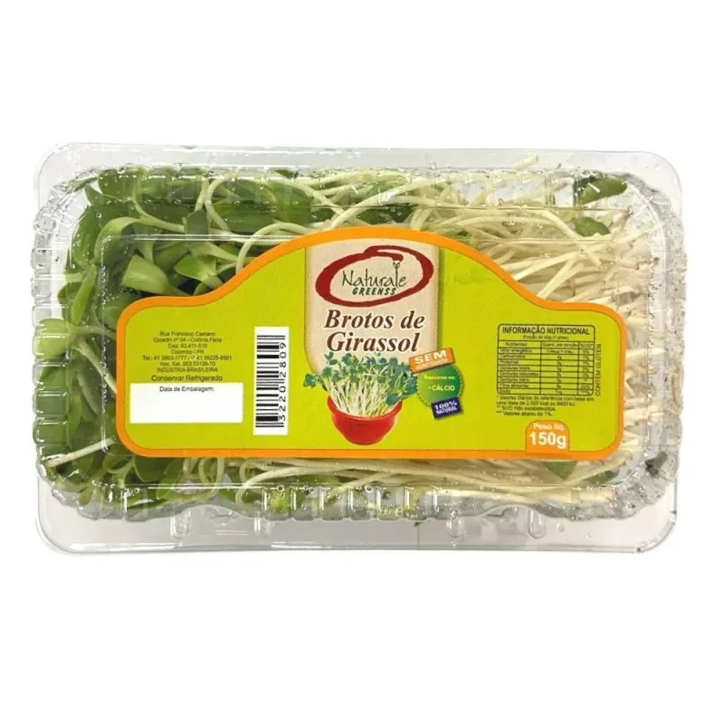 Broto de Girassol 100% Natural Naturale Greens 150g - NATURALE