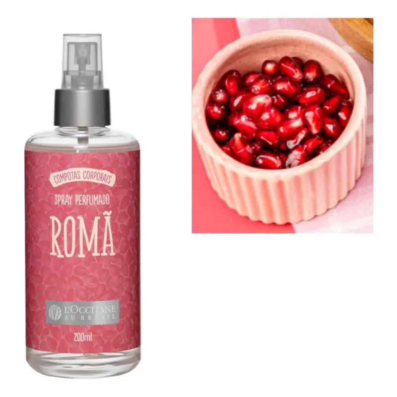 Body Splash Perfume Feminino Romã 200ml L'occitane Colônia