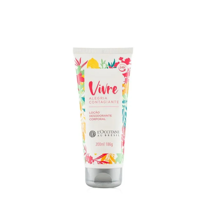 Loção Desodorante Corporal Vivre Alegria Contagiante L'Occitane Au Brésil 200ml