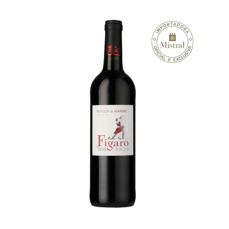 Vinho Moulin De Gassac Figaro Rouge Pays D Herault Ipg 2021 (mas De Daumas Gassac) 750ml - Mas de Daumas Gassac