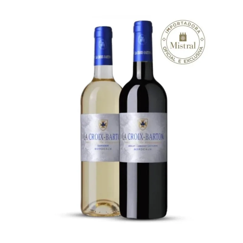 Kit La Croix Barton Bordeaux  - La Croix Barton Rouge 2018 750ml e La Croix Barton Blanc 2019 750ml (Petits Châteaux) Kit - Petits Châteaux