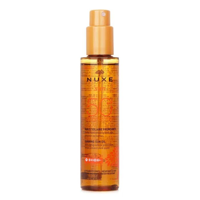 Óleo solar bronzeador de alta proteção SPF50 Nuxe - NUXE