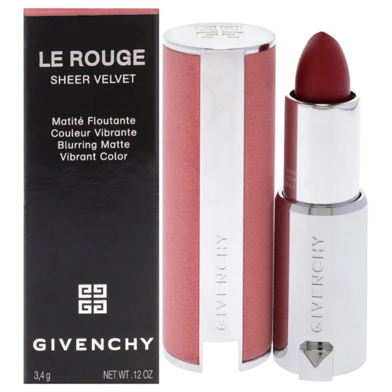 Batom Givenchy Le Rouge Sheer Velvet Matte N37 Rouge Grai