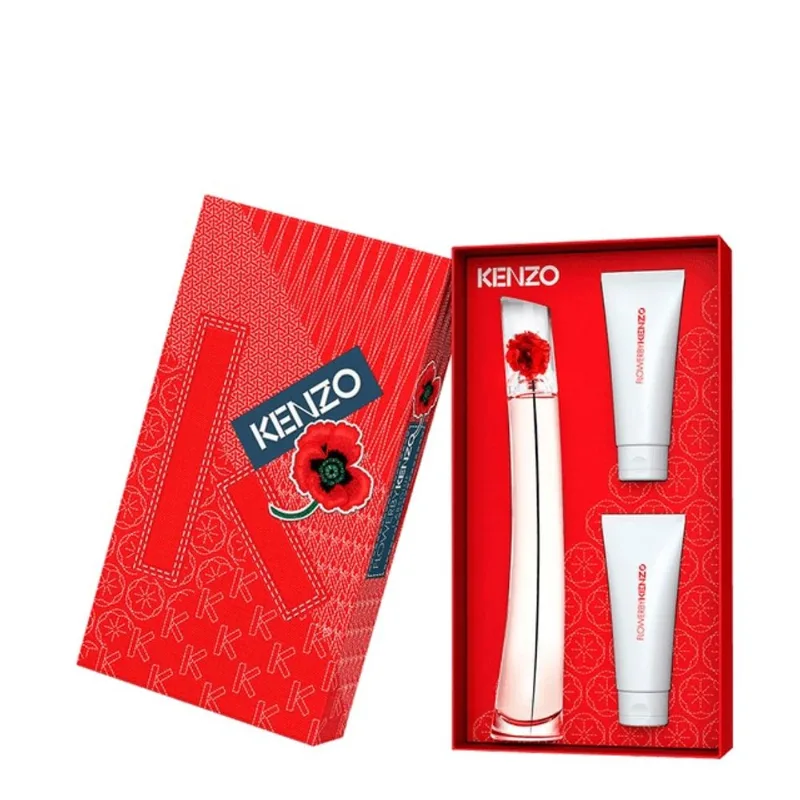 Kit Kenzo Flower By Kenzo L'Absolue - Eau De Parfum 100ml + Body Lotion 2x 75ml