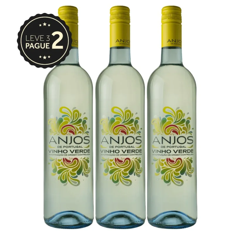 Vinho Português Anjos de Portugal Quinta da Lixa Branco 750ml Leve 3 Pague 2 KIT PRONTO - Quinta da Lixa