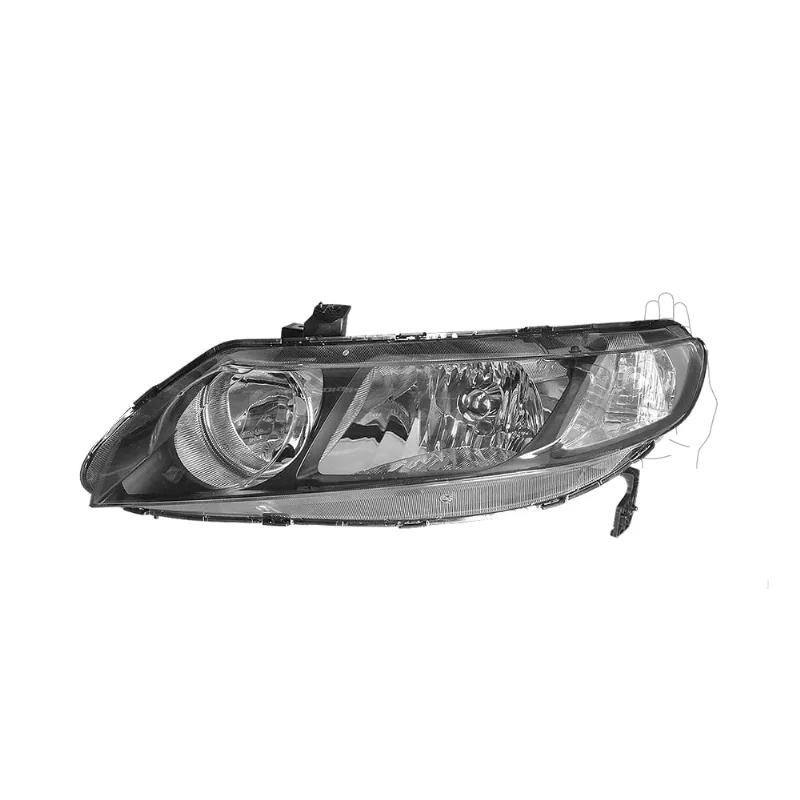 Farol Civic 06/11 Máscara Metalizada Com Regulagem Manual Esquerdo Valeo