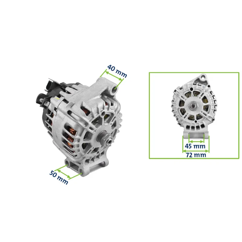 Alternador 12V 120A Fiesta Focus 1.5 1.6 10/ Ecosport 1.6 12/ Ka 15/ Valeo