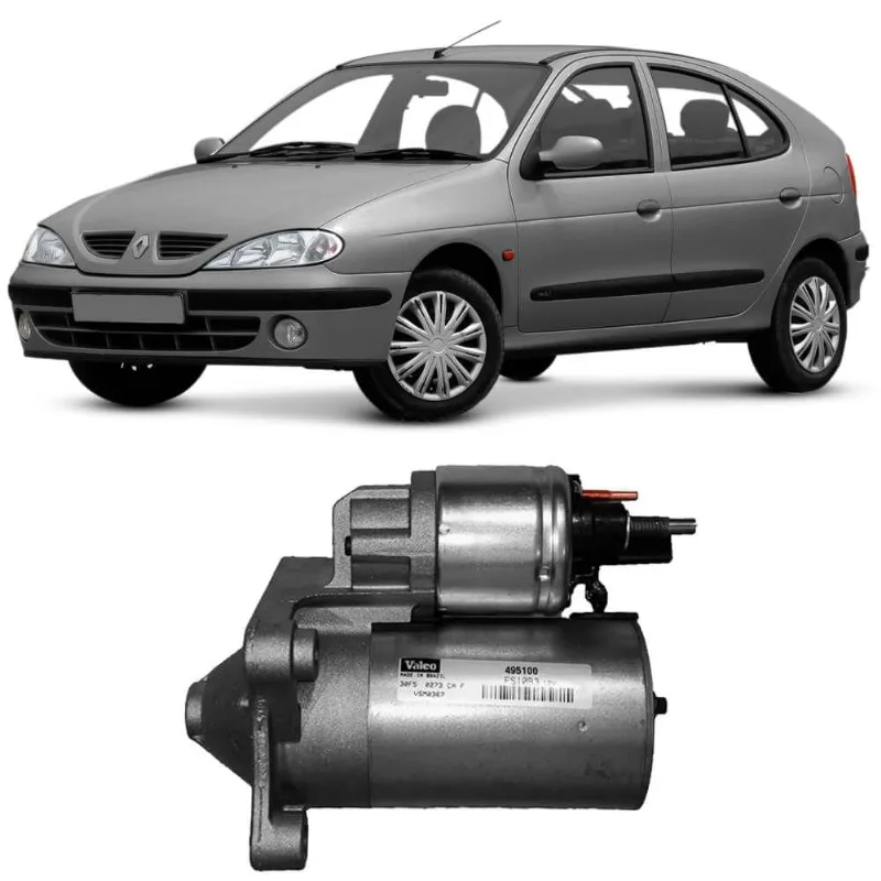 Motor Partida Arranque Megane Hatch 2001 A 2005 Valeo