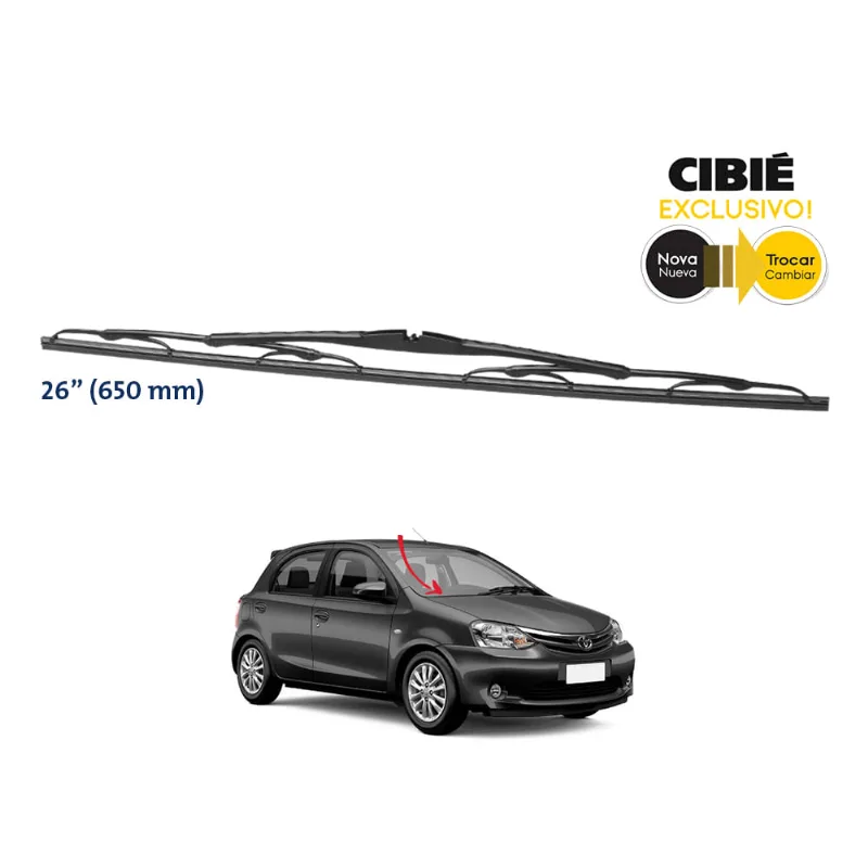 Palheta Cibié Plus 26" 581440 Etios 13/ Valeo