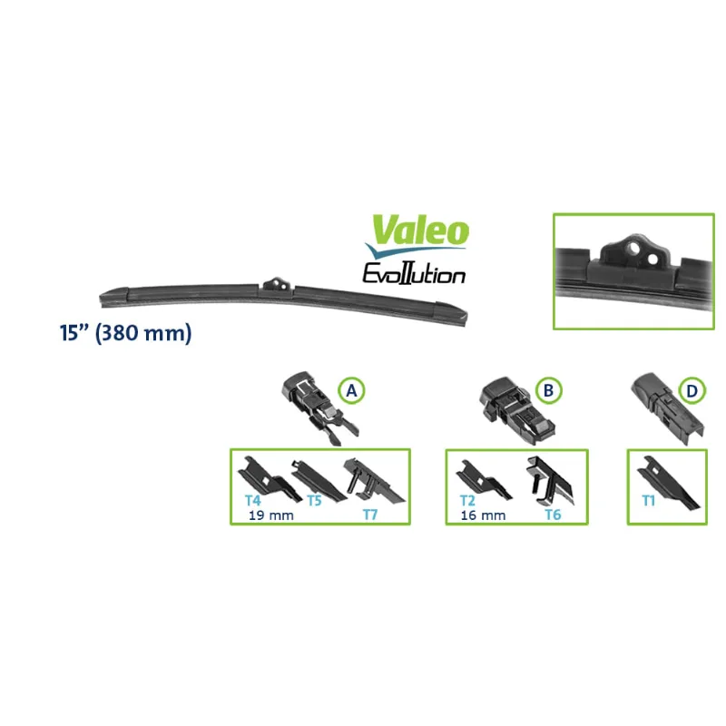 Palheta Evollution Uniclick 15" 583700 Universal Valeo