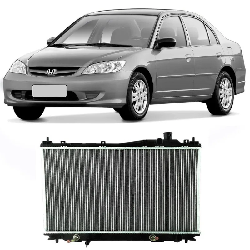 Radiador Honda Civic 1.7 16V Manual Ou Automatico Com Ou Sem Ar Valeo 701686