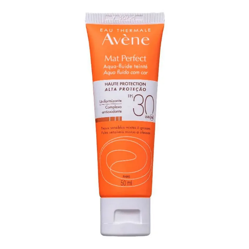 Protetor Solar Facial Avene Matte Perfect Com Cor FPS30 50ml