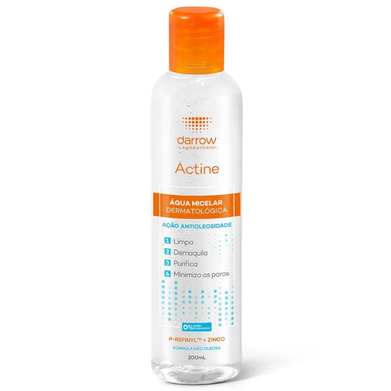 Água Micelar Darrow Actine Antioleosidade 200ml - Actine