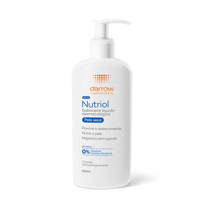 Sabonete Líquido Darrow Nutriol Pele Seca Facial e Corporal 240ml - Nutriol