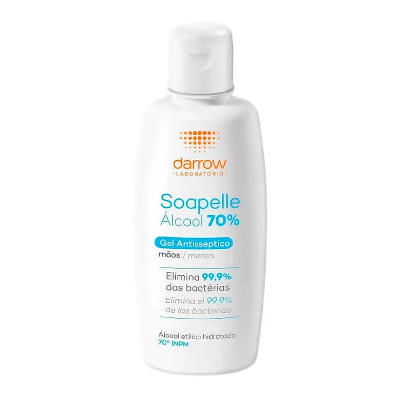 Álcool em Gel Para as mãos Darrow Soapelle 70% 100ml - Darrow