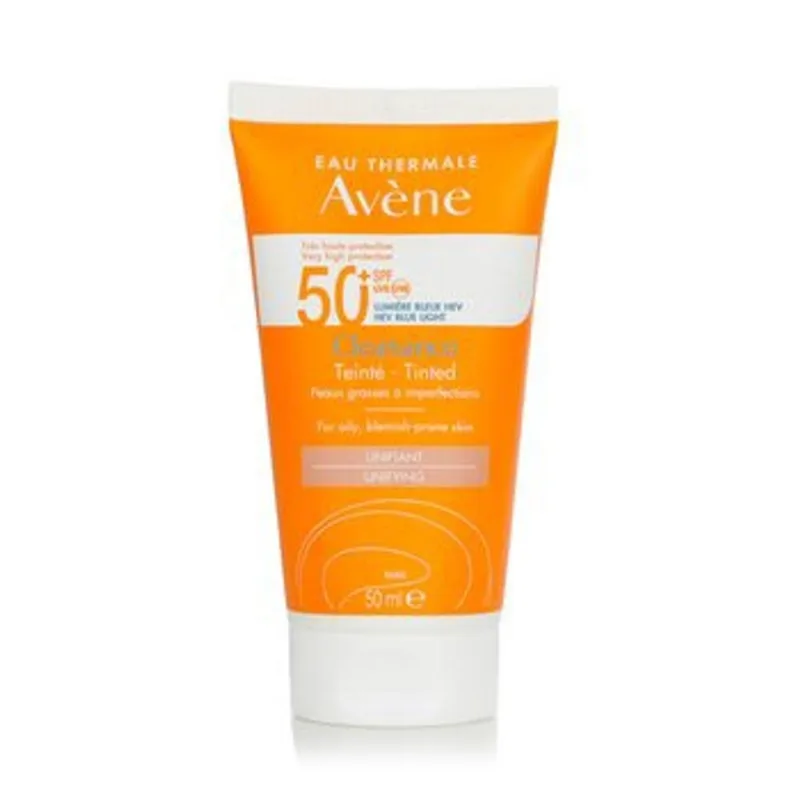 Protetor solar Avene e Eau Thermale Cleanance Colour SPF50 + para D