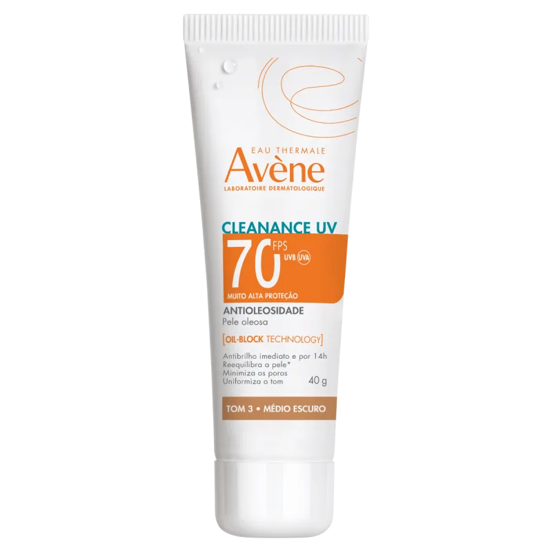 Protetor Solar Facial Avéne Antioleosidade Fps 70 Tom Médio Escuro - 40g - Avene