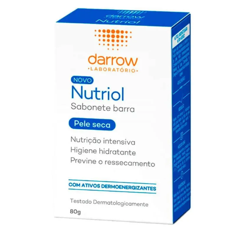Nutriol sabonete em barra pele seca com 80G