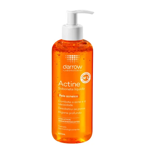 SABONETE LÍQUIDO DARROW ACTINE PELE ACNEICA COM 400ML - ACTINE