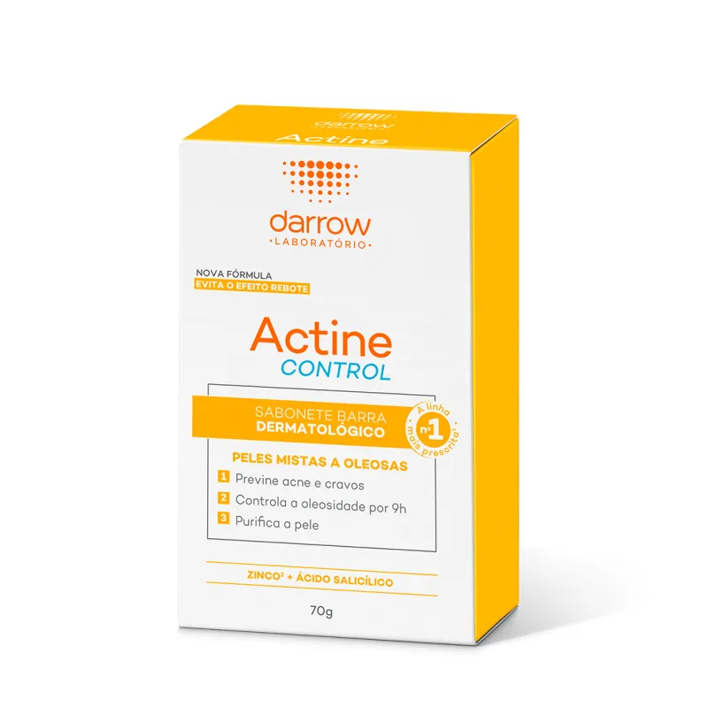 Sabonete em Barra Facial Darrow Actine Control Pele Oleosa 70g - Actine