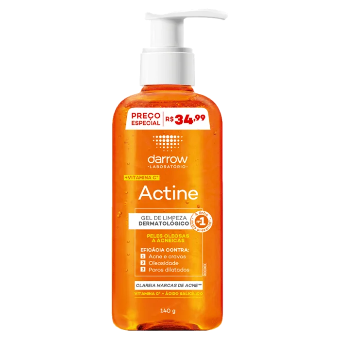 Gel de Limpeza Dermatológico Actine 140g Pump - Darrow