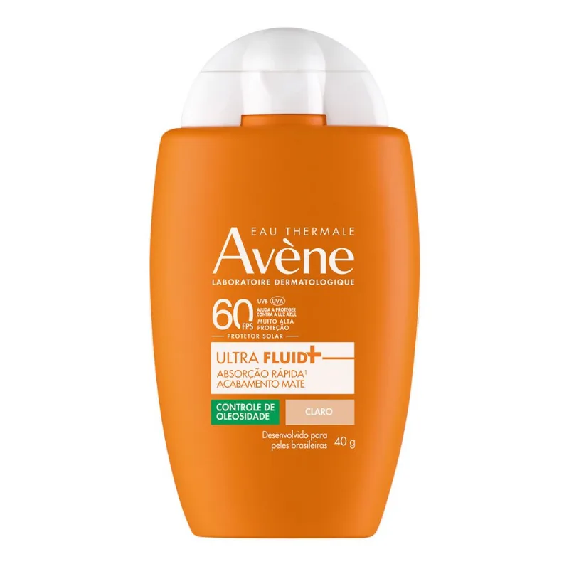 Protetor Solar Facial Avène Ultra Fluid FPS60 Tom Claro 40g