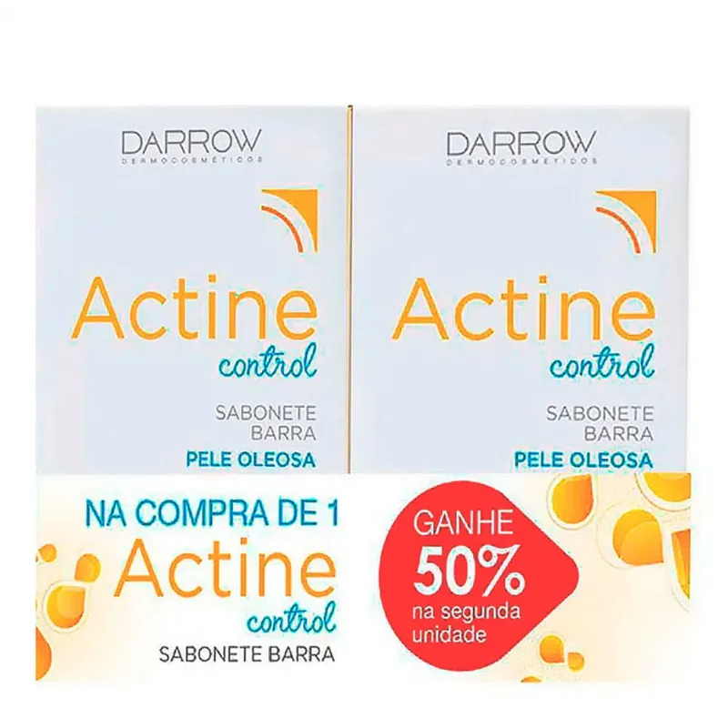 Kit 2 Sabonetes Actine Pele Oleosa Kit 2 Sabonetes Actine Control Pele Oleosa
