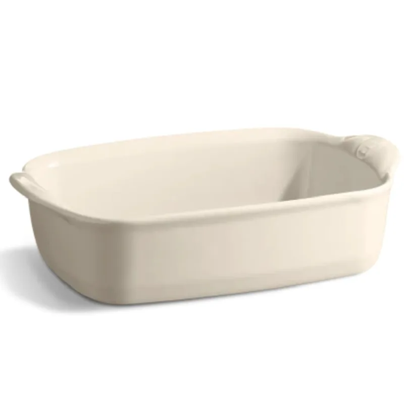 TRAVESSA RETANGULAR EMILE HENRY 22CM EM CERÂMICA AREIA 33010002 - Emile Henry