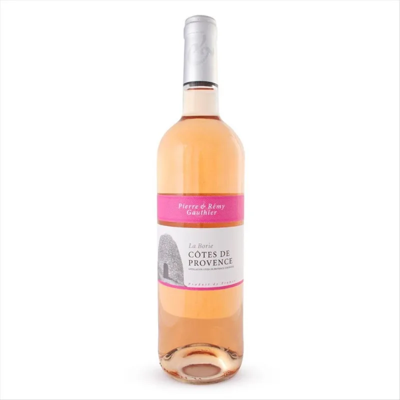 Vinho Rosé Francês Côtes de Provence La Borie Gauthier Garrafa 750ml Vinho Rosé Francês Côtes de Provence La Borie Gauthier Garrafa 750mL