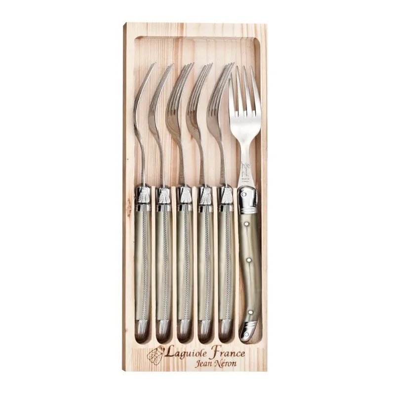6 Garfos em Inox Champagne Laguiole Coutelerrie Neron