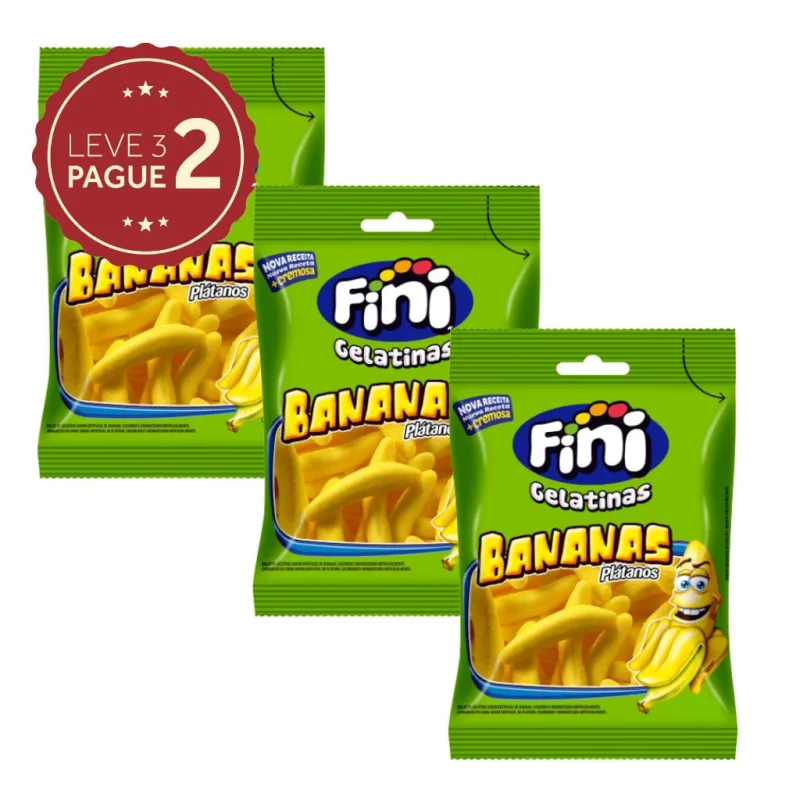 Bala de Gelatina Fini Sabores 80g Leve 3 Pague 2 KIT PRONTO - Fini
