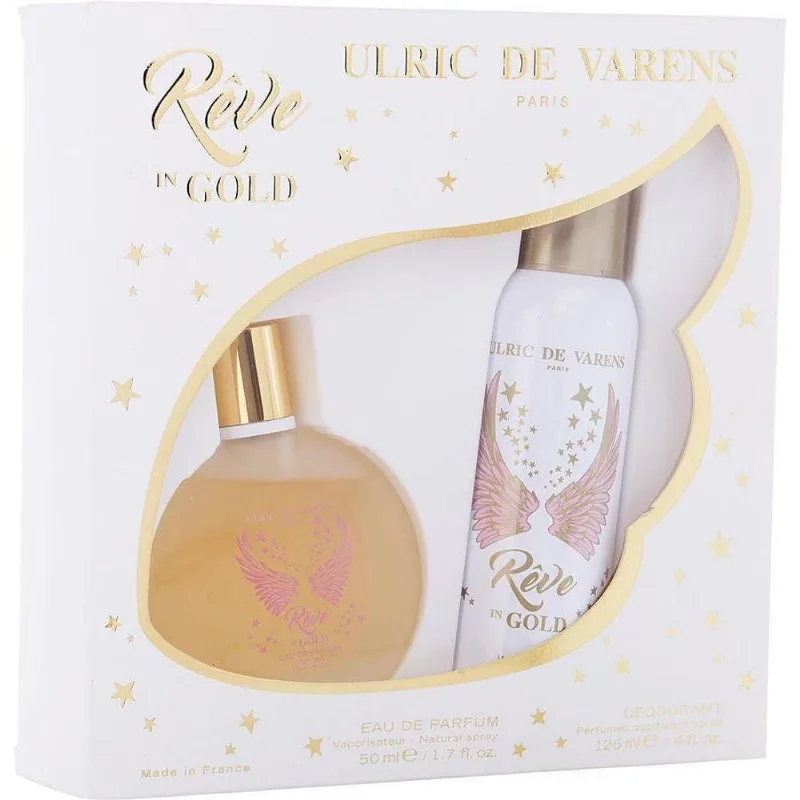 Perfume Feminino Ulric De Varens Reve In Gold Eau Parfum Spray 50 Ml&desodorante 125