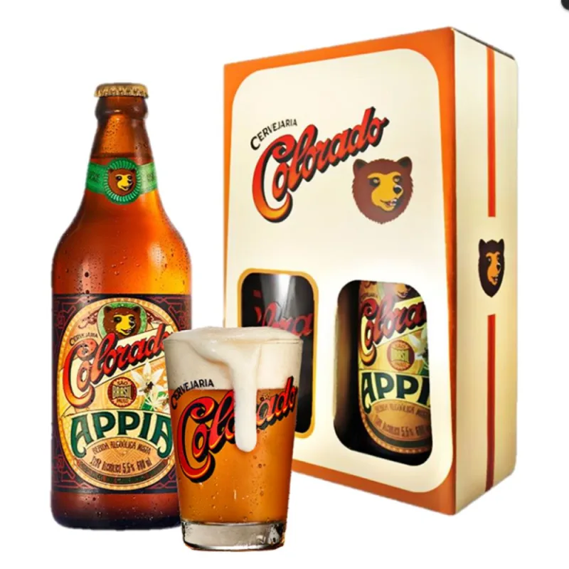 Kit Cerveja Colorado Appia 600ml + 1 Copo Caldereta 350ml - Colorado